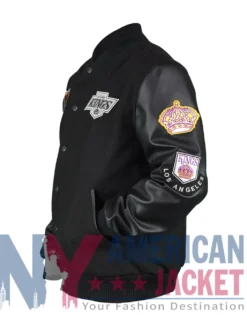 LA Kings Black Out Varsity Team Logo Jacket