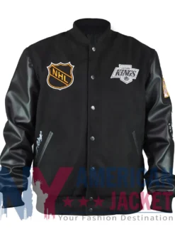 LA Kings Black Varsity Out Team Logo Jacket