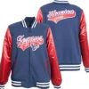 Larissa Houston Texans Zip Blue Bomber Jacket