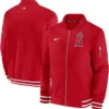 Los Angeles Angels Full Zipper Red Bomber Jacket