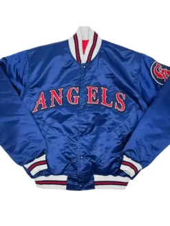Los Angeles Angels Navy Blue Vintage Varsity Jacket
