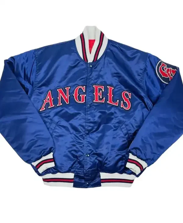 Los Angeles Angels Navy Blue Vintage Varsity Jacket