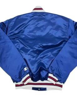 Los Angeles Angels Navy Blue Vintage Varsity Jacket Back