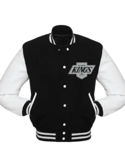 Los Angeles Kings Black And White Wool Varsity Jacket