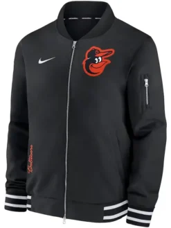 MLB Baltimore Orioles Black Bomber Jacket