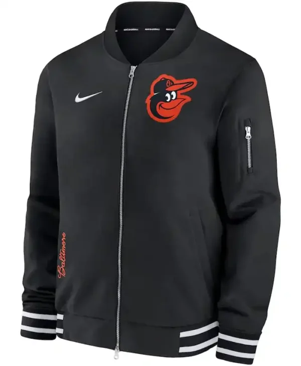 MLB Baltimore Orioles Black Bomber Jacket