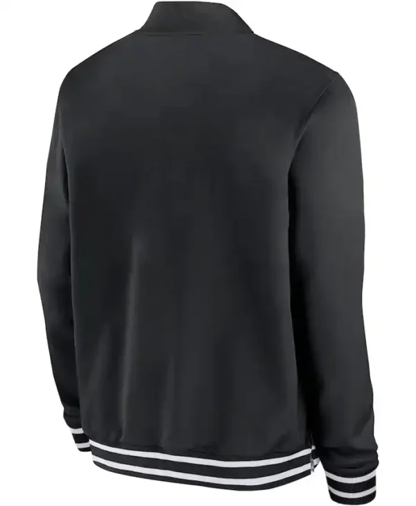MLB Chicago White Sox Black Bomber Jacket Back