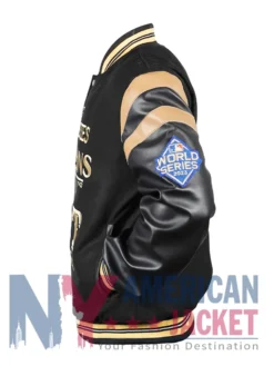 MLB Texas Champions Varsity Rangers Black Jacket