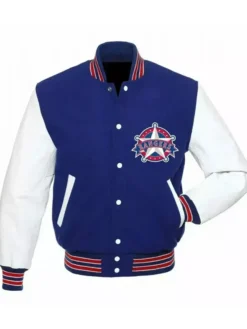 MLB Texas Rangers Classic Blue Wool Varsity Jacket
