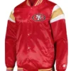 Malinda Satin San Francisco 49ers Red Satin Jacket