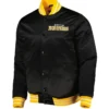 Marlon Boston Bruins Black Heavyweight Satin Varsity Jacket