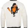 Mens Pro Standard MLB Baltimore Orioles Satin Varsity Jacket Back