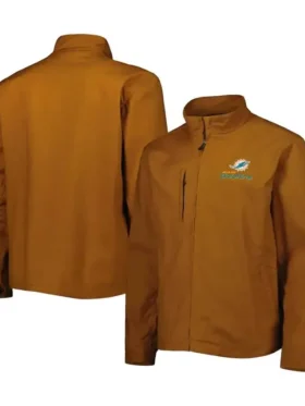 Miami Dolphins Team Brown Track Jacket