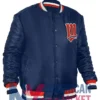 Minnesota Twins Diamond 1980s Navy Varsity Satin Jacket