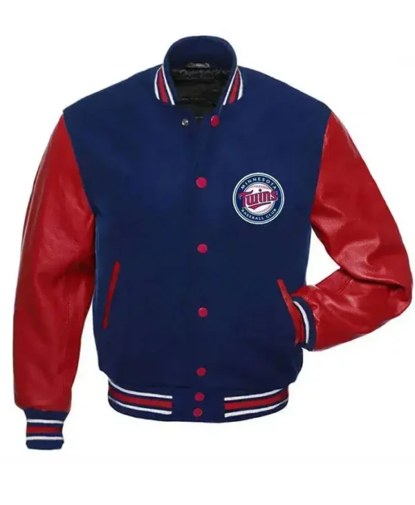 Minnesota Twins Red And Blue Wool Varsity Jacket