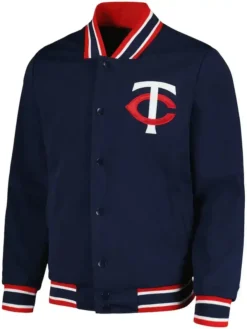 Minnesota Twins Starter Navy Wool Full Snap Jacket