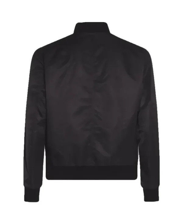 Minnesota Wild Black Vintage Bomber Jacket Back