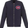 Montreal Canadiens Lightweight Navy Blue Bomber Jacket