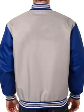 Montreal Canadiens Poly Twill Gray And Blue Jacket Back