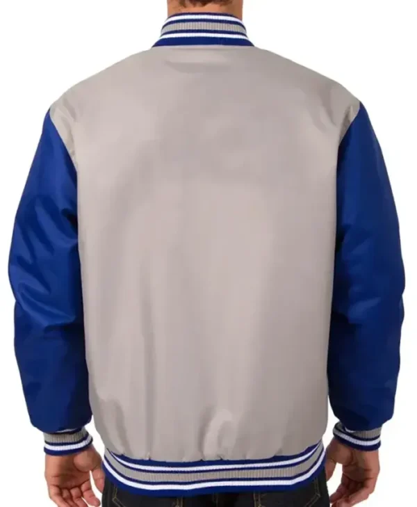 Montreal Canadiens Poly-Twill Gray And Blue Jacket Back