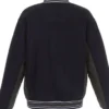 Montreal Canadiens Poly Twill Wool Accent Navy Blue Jacket Back