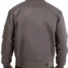Montreal Canadiens Workwear Cotton Charcoal Zip Up Jacket Back