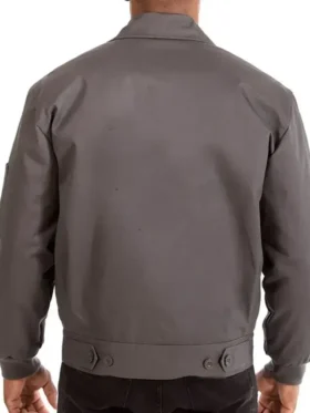 Montreal Canadiens Workwear Cotton Charcoal Zip Up Jacket Back