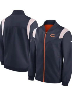 Monty Sports Chicago Bears Zip Black Jacket