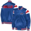 NFL Buffalo Bills Blue Satin Varsity Jacket