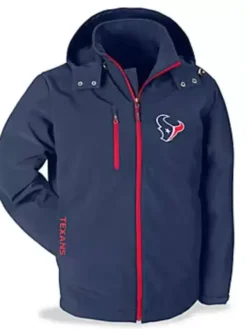 NFL Houston Texans Blue Zip Jacket
