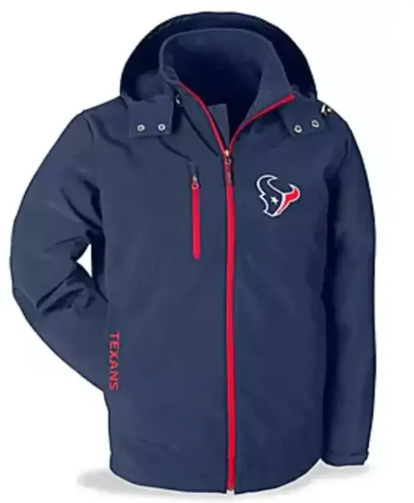 NFL Houston Texans Blue Zip Jacket
