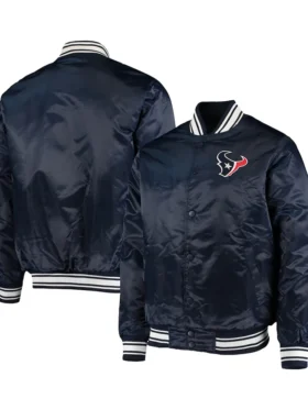 NFL Houston Texans Satin Varsity Jacket