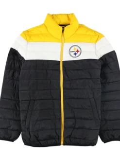 NFL Mens Pittsburgh Steelers Puffer Zip Jacket