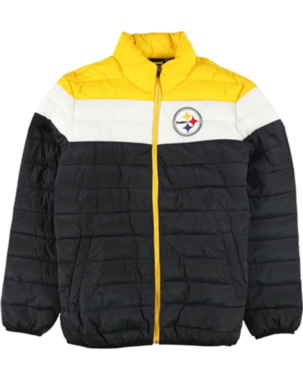 NFL Mens Pittsburgh Steelers Puffer Zip Jacket