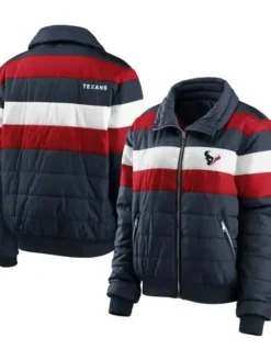 NFL Team Houston Texans Zip Puffer Jacket