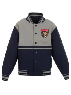 NHL Florida Panthers Youth Poly Twill Varsity Jacket