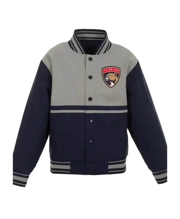 NHL Florida Panthers Youth Poly Twill Varsity Jacket
