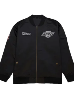 NHL Los Angeles Kings Black Vintage Bomber Jacket