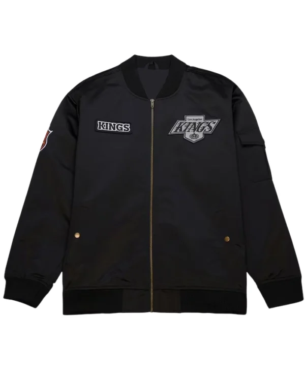 NHL Los Angeles Kings Black Vintage Bomber Jacket