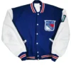 NHL New York Rangers Blue And White Varsity Jacket
