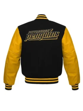 NHL Pittsburgh Penguins Wool Varsity Jacket Back