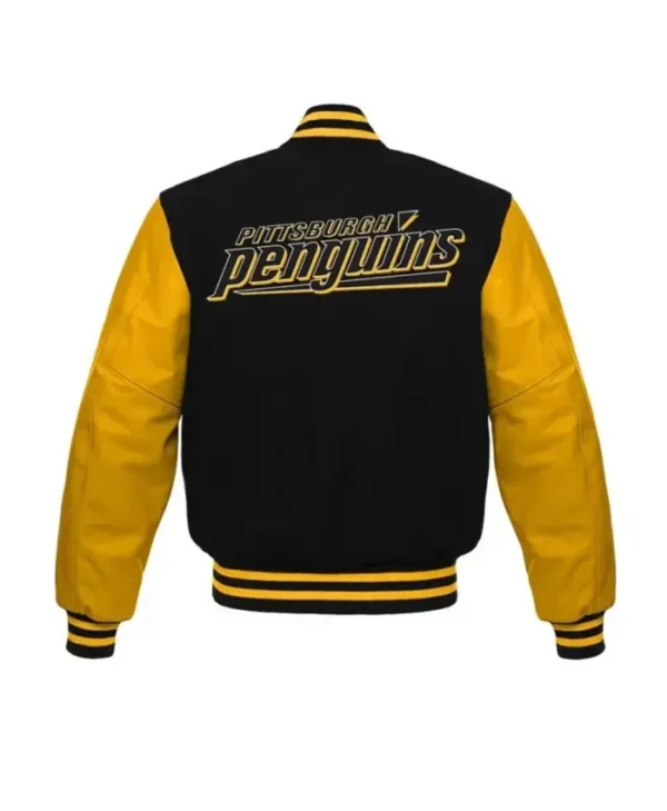 NHL Pittsburgh Penguins Wool Varsity Jacket Back