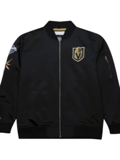 NHL Vegas Golden Knights Black Bomber Jacket