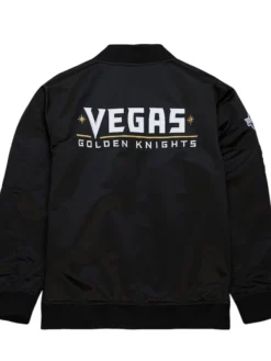 NHL Vegas Golden Knights Black Bomber Jacket Back