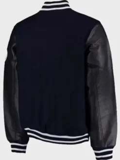 NY Yankees Aaron Boone Navy Blue Varsity Jacket Back