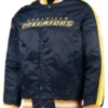 Nashville Predators Full Snap Blue Satin Varsity Jacket