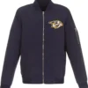 Nashville Predators Navy Blue Bomber Jacket