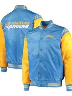 Neil Cormier Los Angeles Chargers Team Satin Varsity Jacket