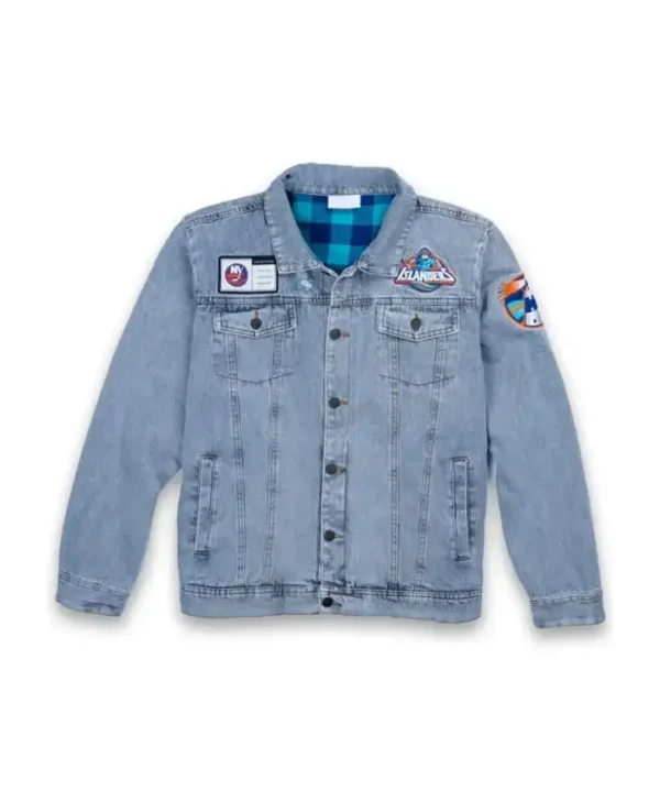 New York Islanders Blue Trucker Denim Jacket