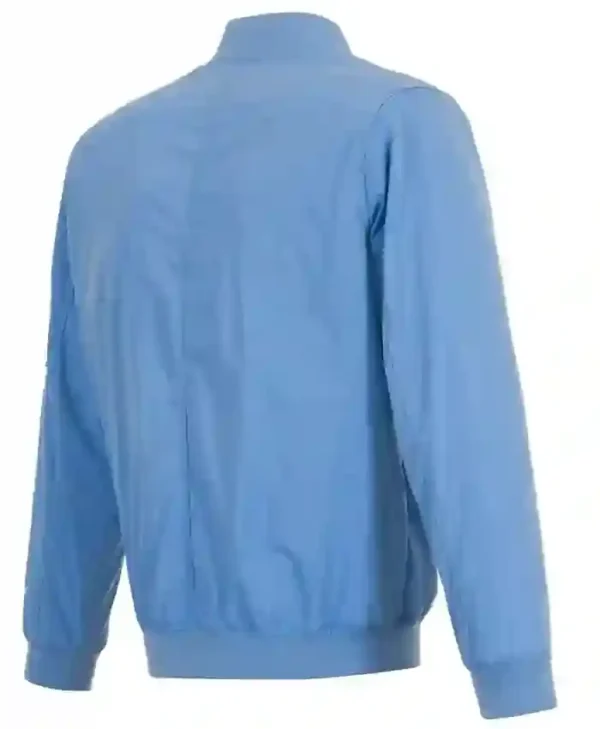 New York Yankee Nylon Blue Bomber Jacket Back